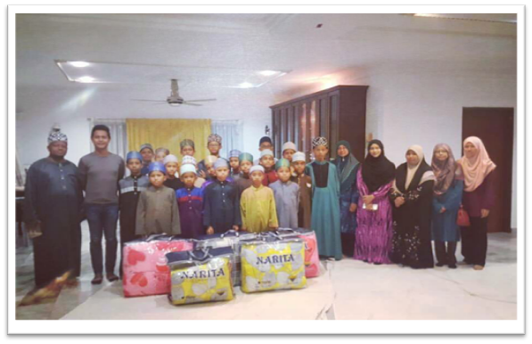 Sumbangan tunai & toto Narita untuk Maahad Tahfiz Enstek